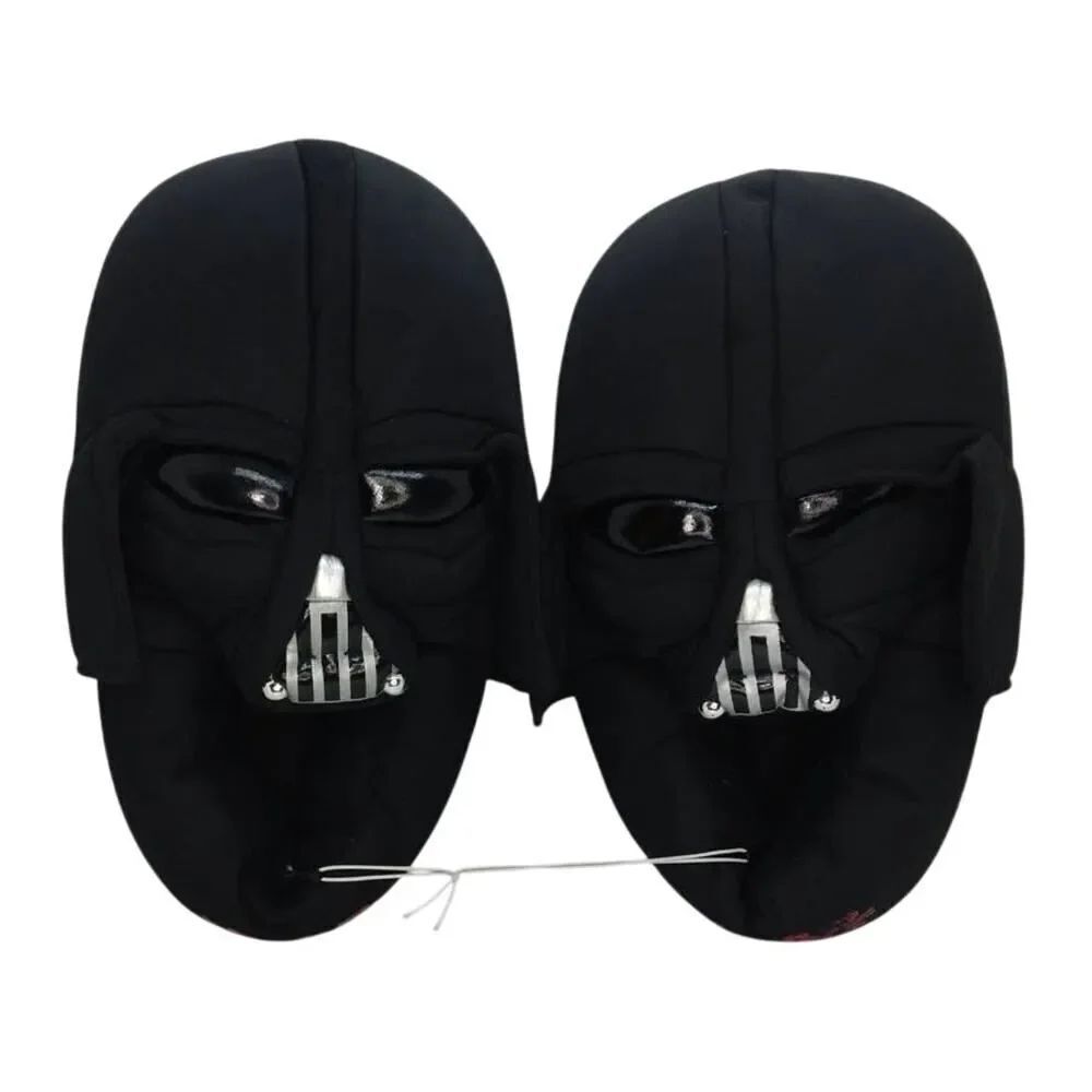 Darth Vadar Star Wars Boy's NEW w/Tags Black Slippers - Size 4/5